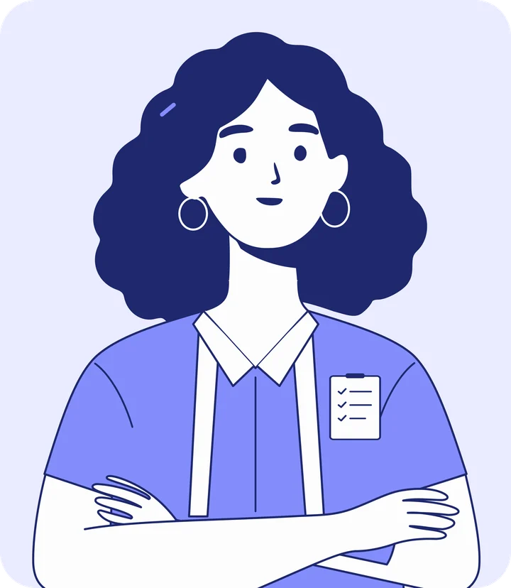 Ilustración de una profesional de coaching