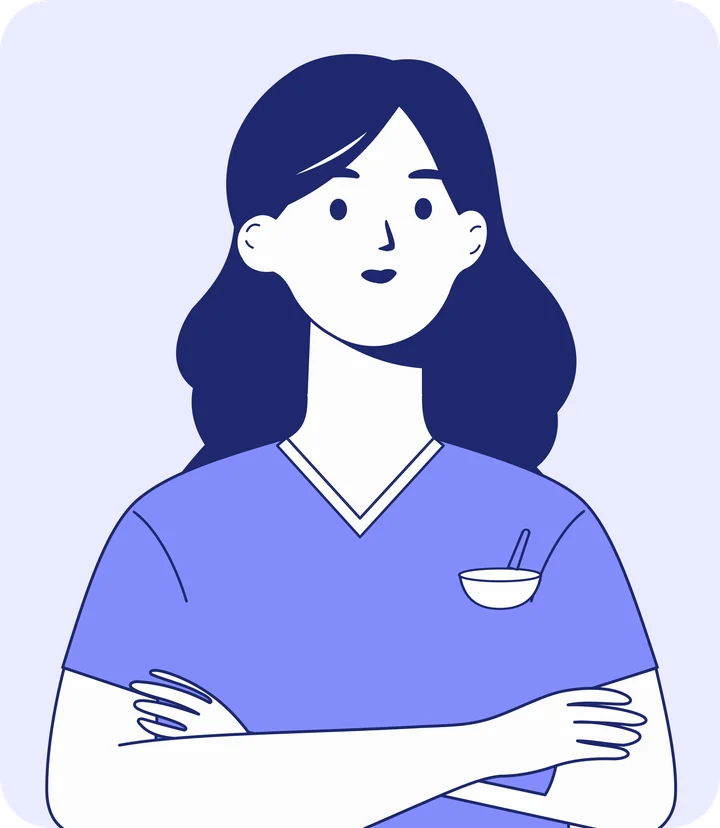 Ilustración de una profesional de cosmetología