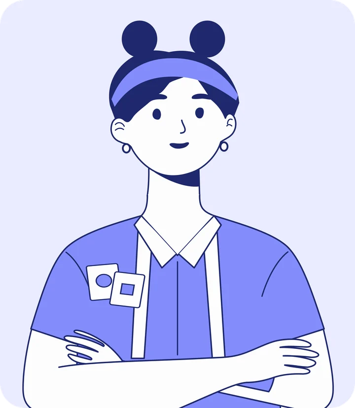 Ilustración de una profesional de psicopedagogía